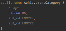 Category enum