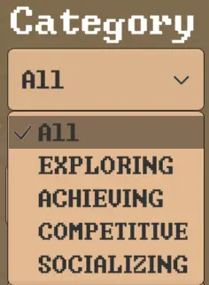 categories of achievements