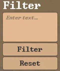 filter with keyword
