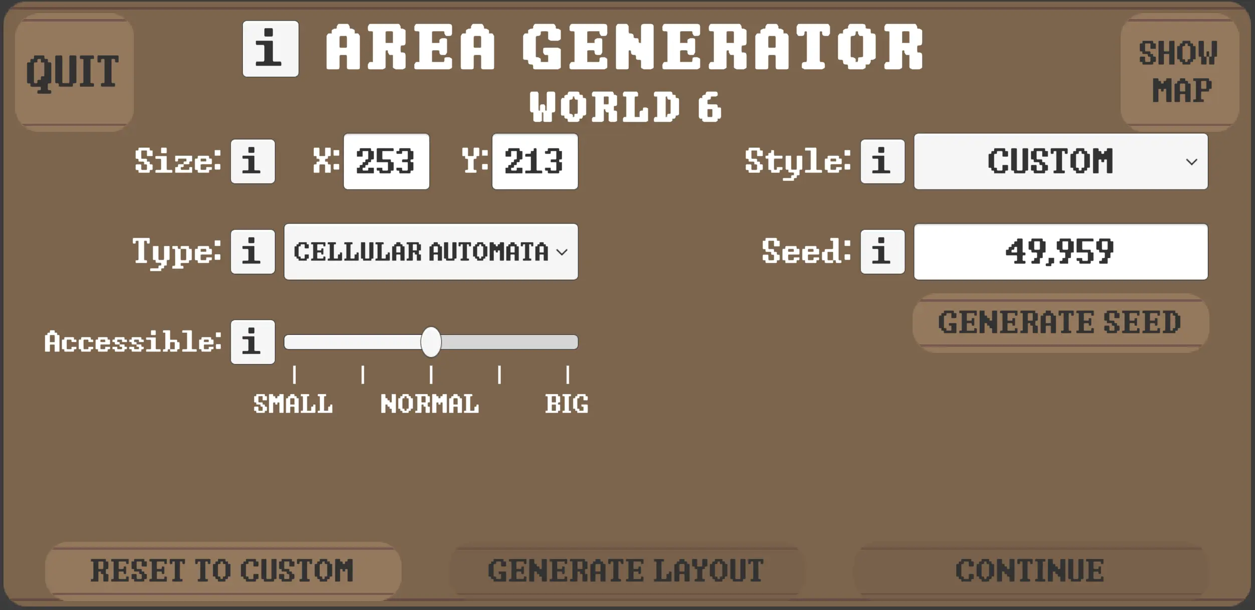 area generation