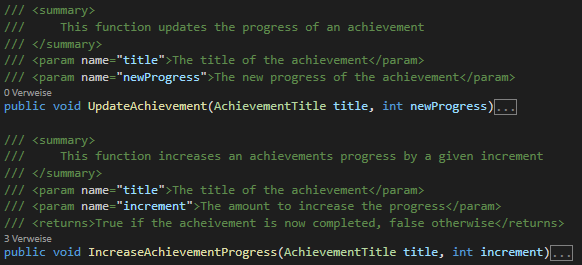 Achievement Progress