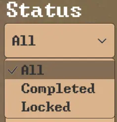 status of achievements