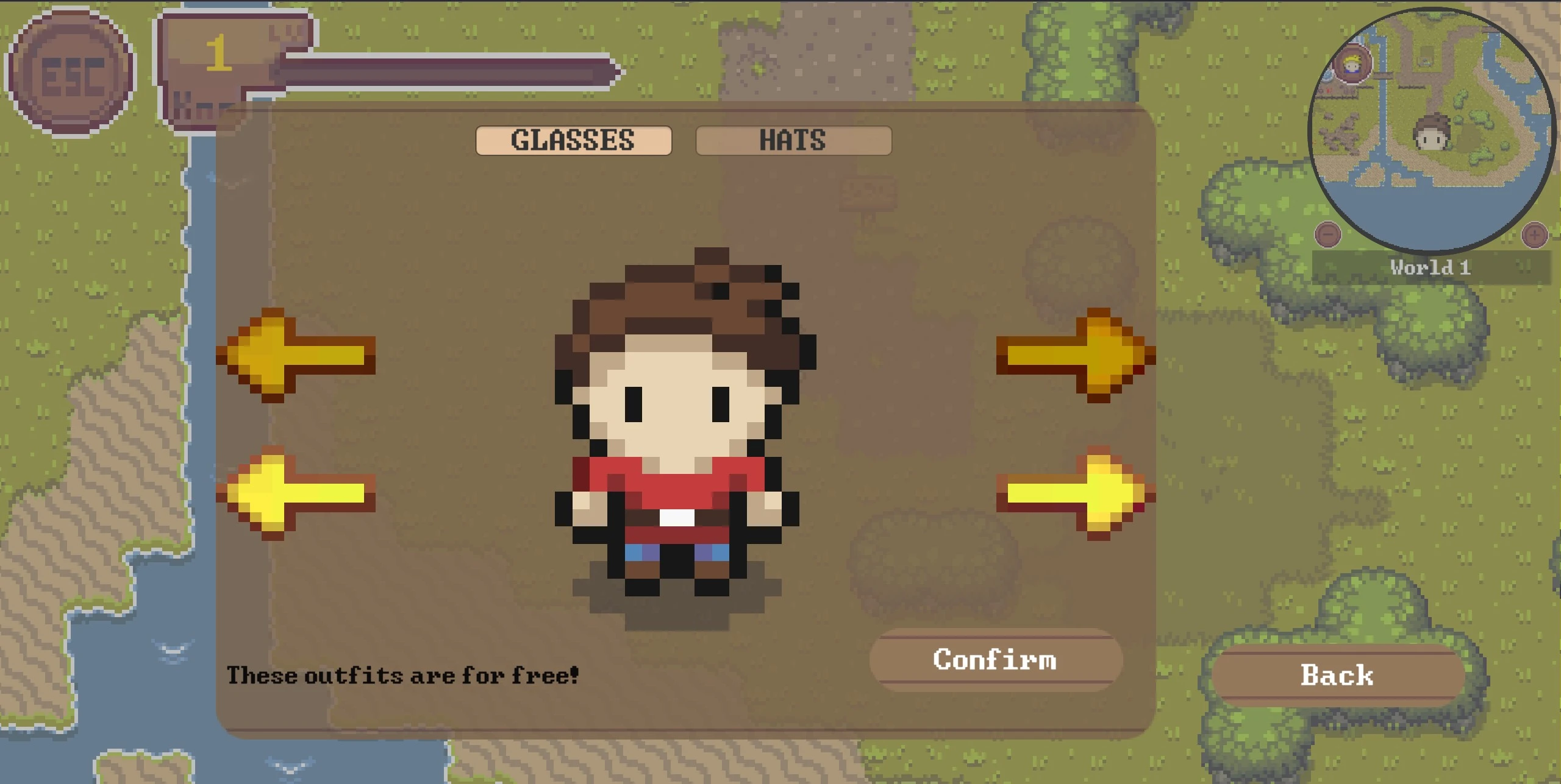 character selection