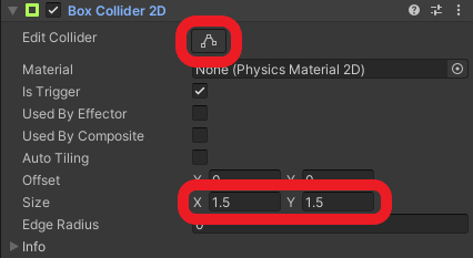 Collider component