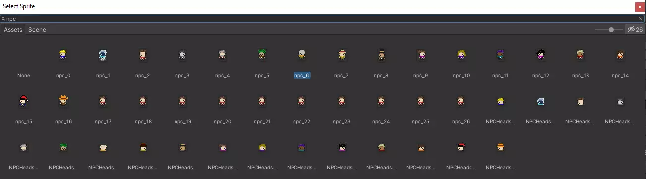 Animator selection