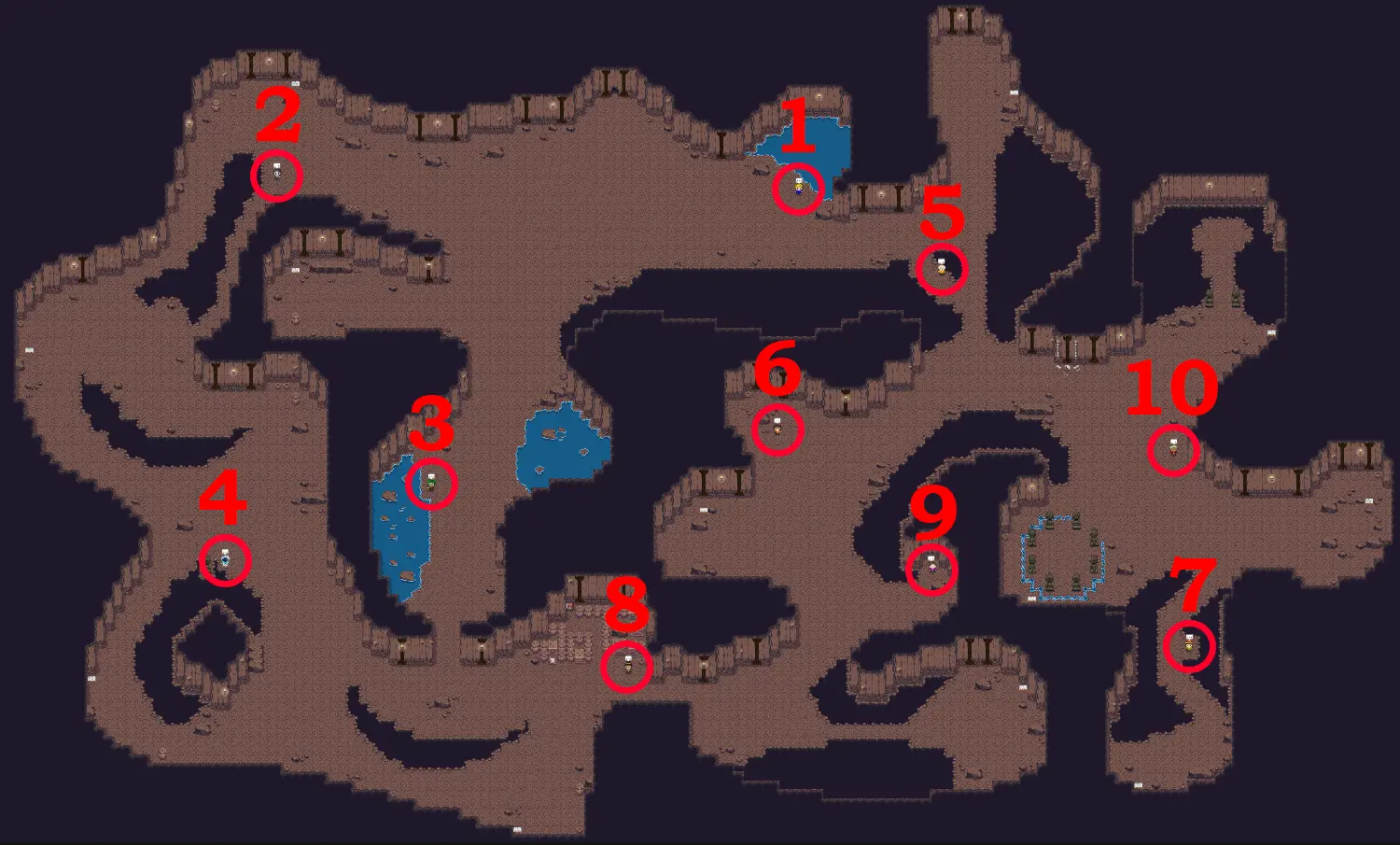 world 1, dungeon 4 NPCs