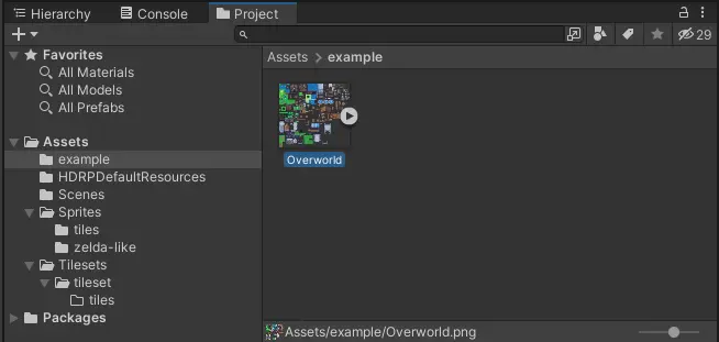 select tileset
